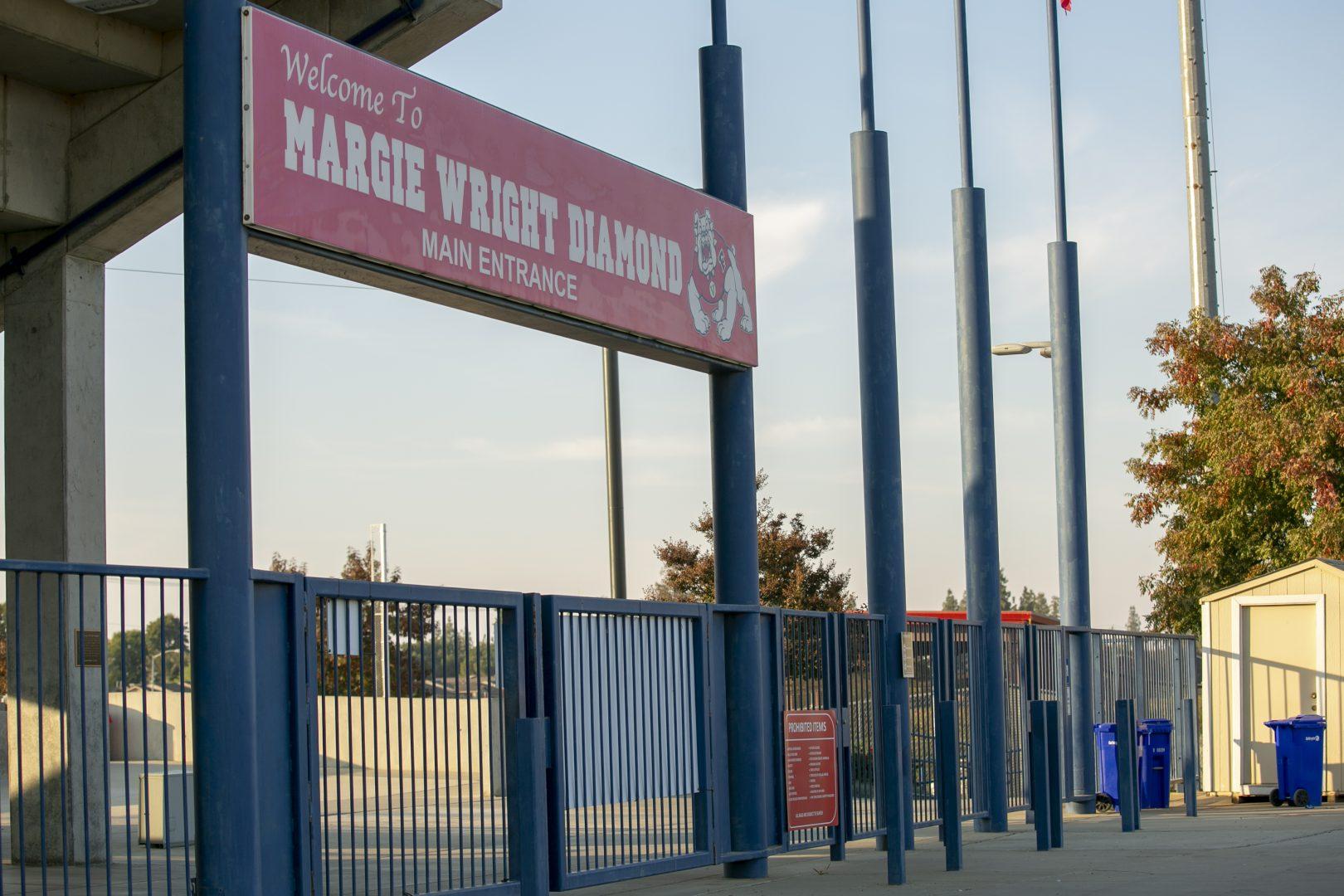 Margie Wright Diamond entrance at Fresno State. (Collegian File Photo)