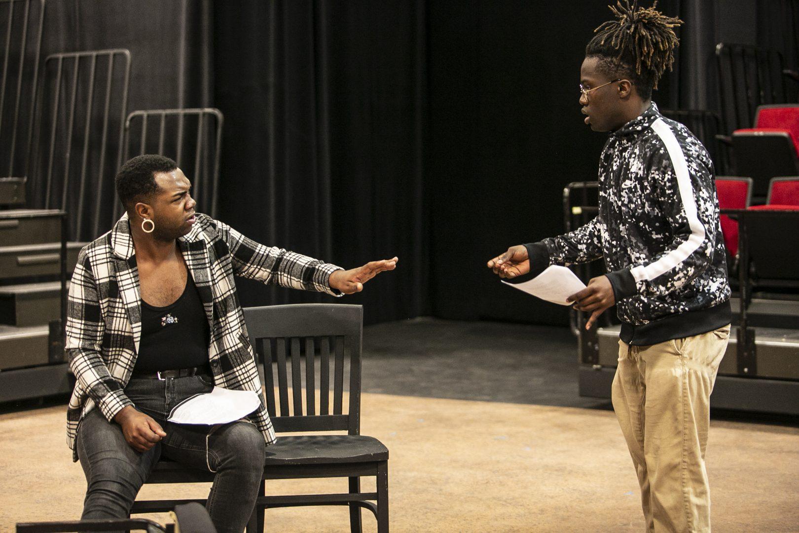 Derek Brown and Jimmy Haynie audition for the play Detroit 67 in the Dennis & Cheryl Woods Theatre on Wednesday, Jan. 22, 2020.
Photo By: Larry Valenzuela