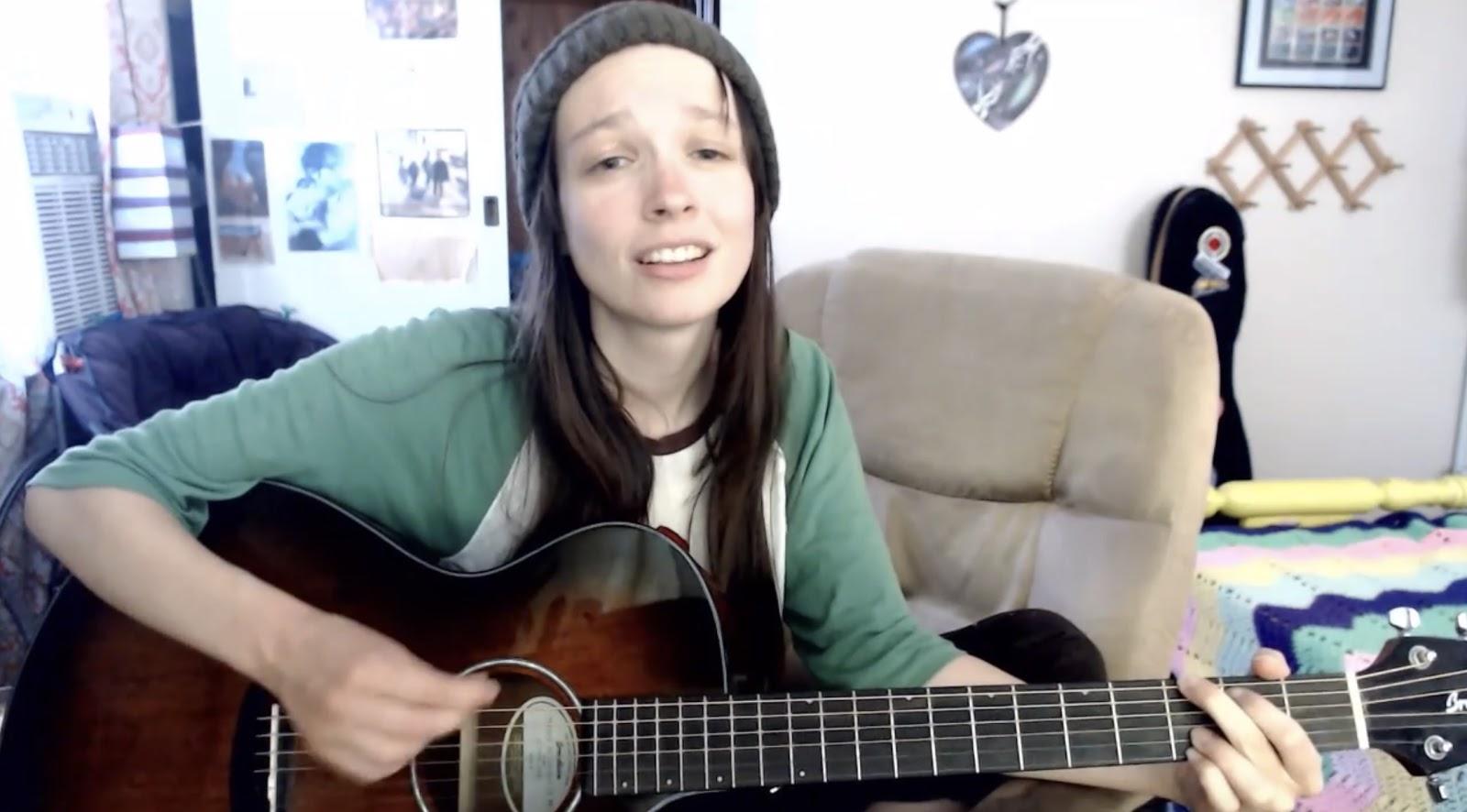 Erin Olds performing “Where Is Here” during the live stream.