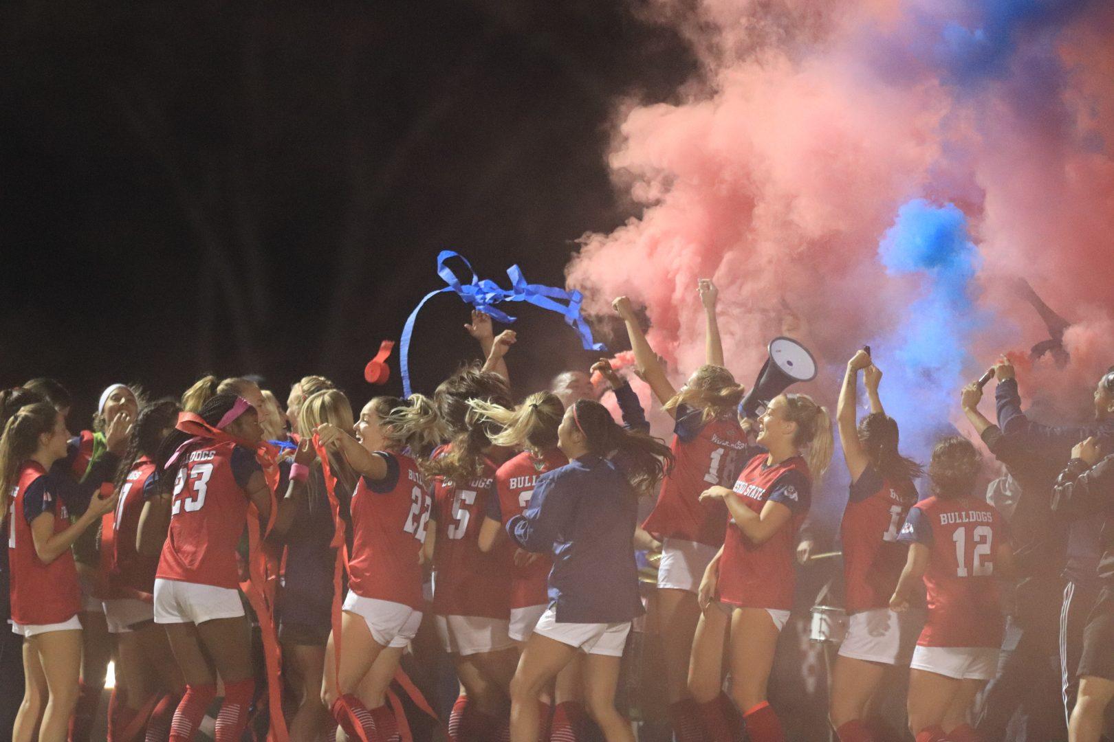 Fresno State soccer team finishes No. 2 in the Mountain West conference. (Melina Kazanjian/The Collegian)