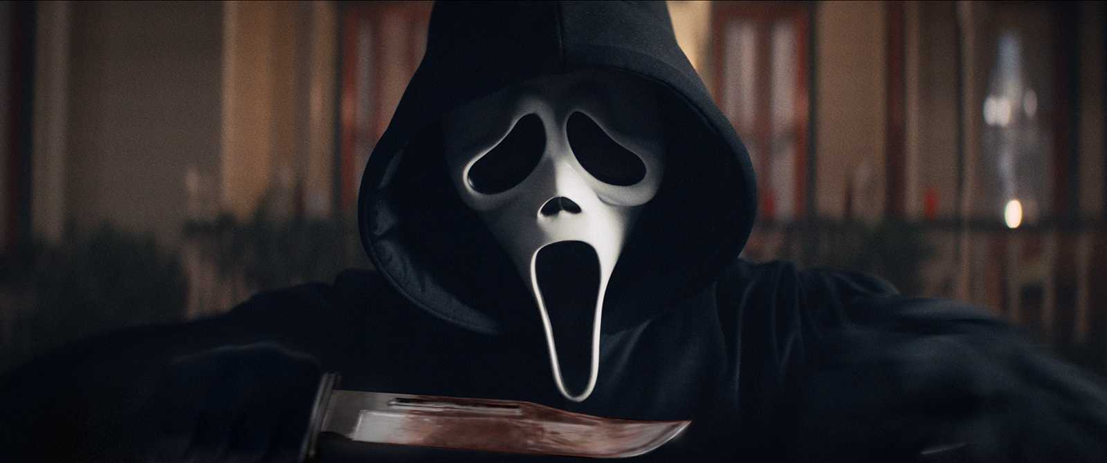 Ghostface returns in the fifth installment of the iconic horror series. (Courtesy Paramount Pictures and Spyglass Media Group/Tribune News Service)
