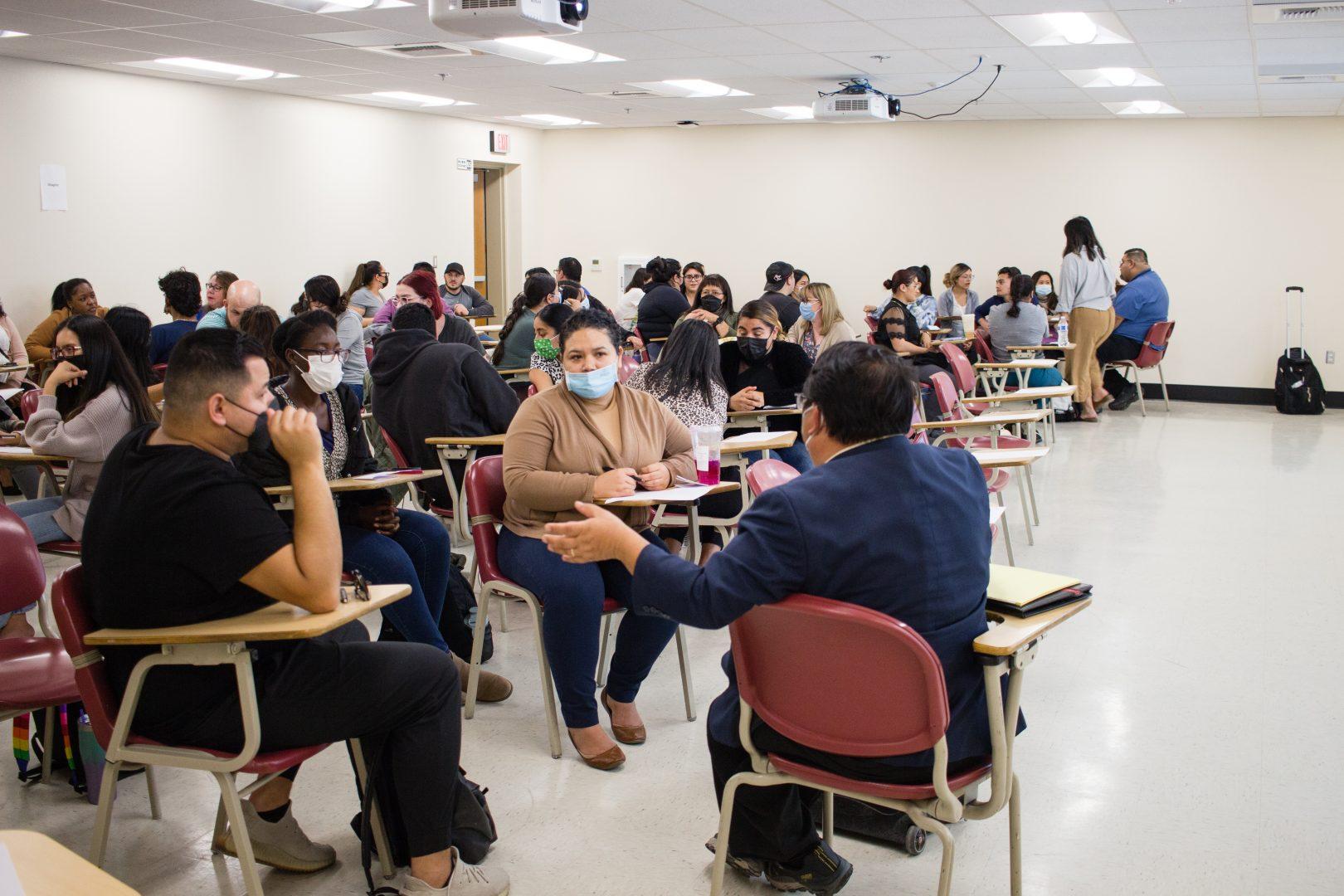 Students and faculty took part in the Sustain workshop on March 16, 2022. (Julia Espinoza/The Collegian)