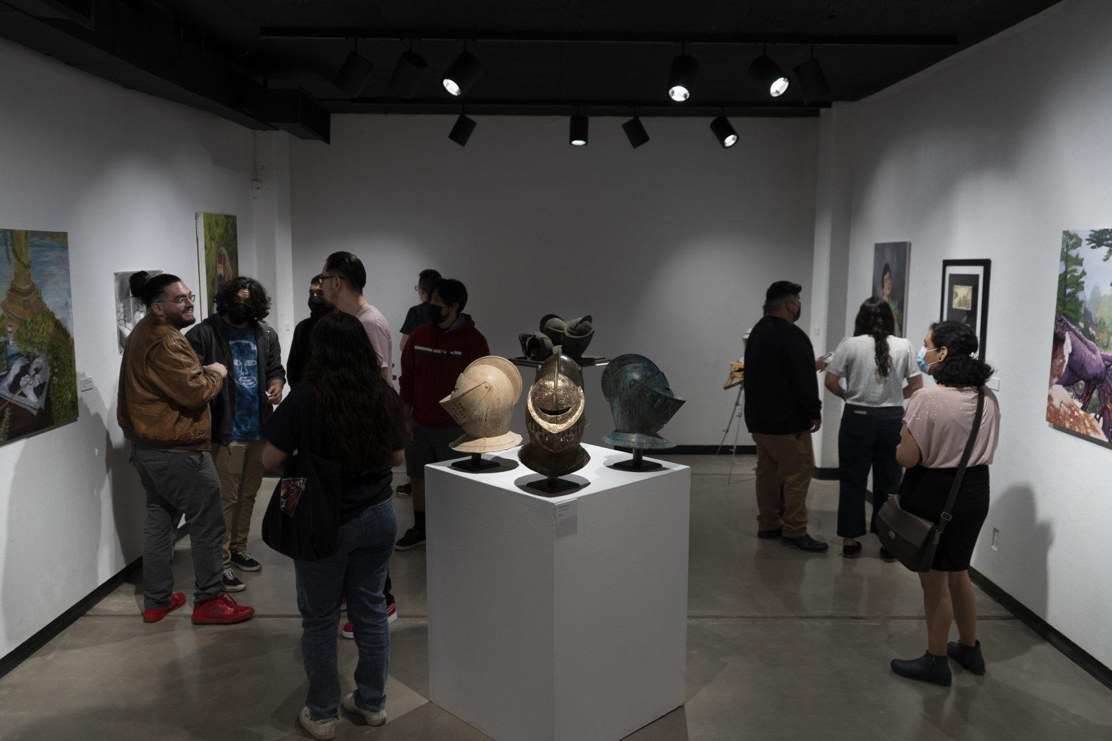 The 2022 Senior Art Show gave an opportunity for senior art students to display and be recognized for their work before graduating. (Wyatt Bible/The Collegian)