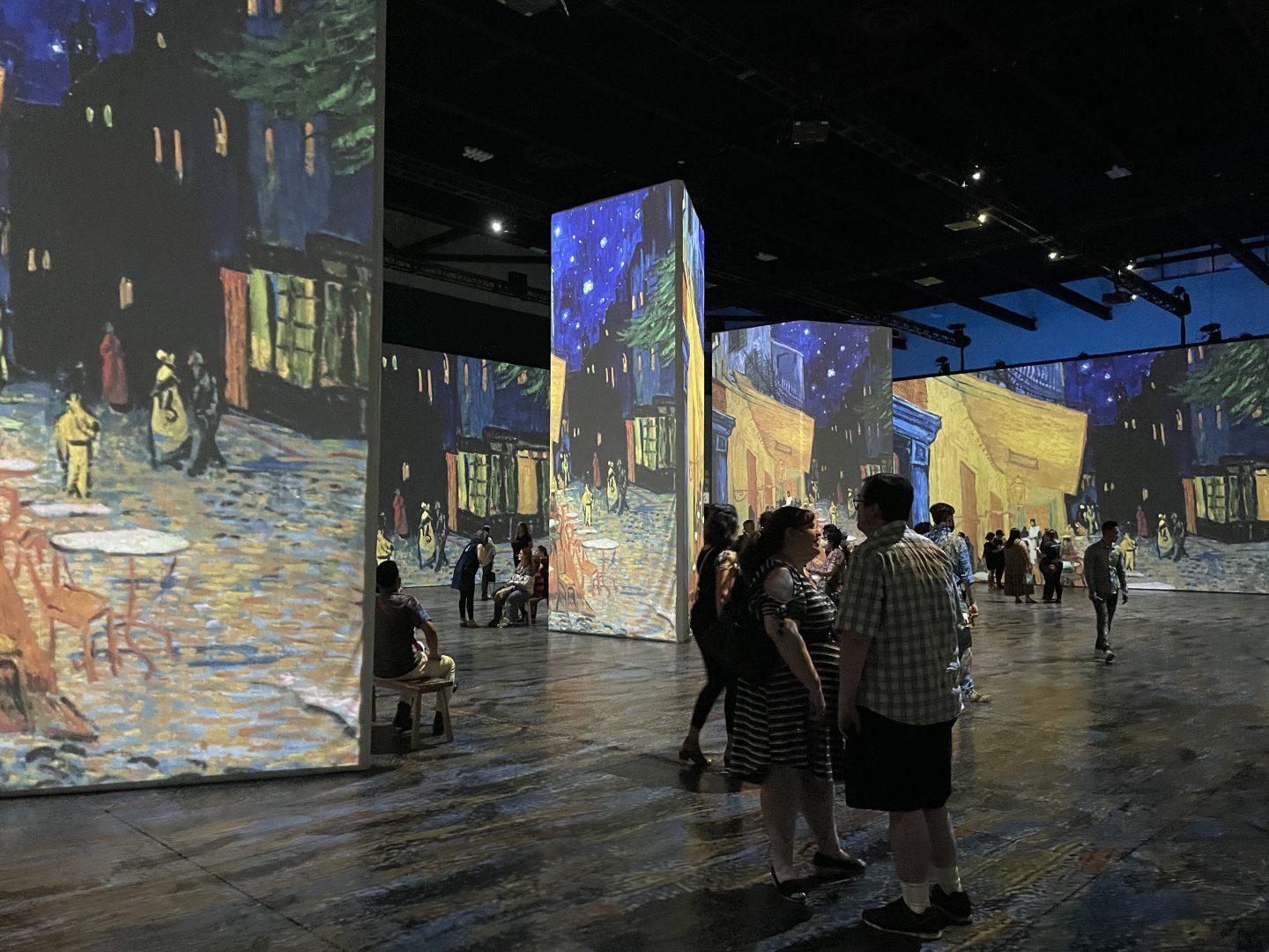 The immersive three-dimensional exhibit opened in Fresno to the public on Friday, May 27. (Ashley Flowers/The Collegian)
