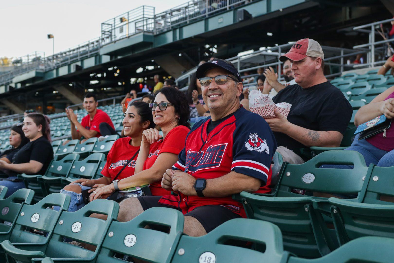Fans enjoyed Fresno State Night at Chukchansi Park while they cheered on the Grizzlies on Aug. 27, 2022. (Carlos Rene Castro/ The Collegian)