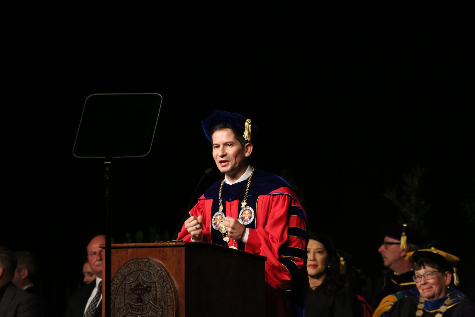 Fresno State President SaÃºl JimÃ©nez-Sandoval was appointed in his position on May 19, 2021. (Manuel Hernandez/The Collegian)