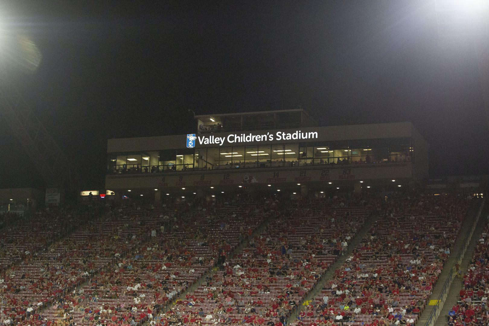 The stadium was renamed Valley Childrens Stadium following a partnership between Fresno State Athletics and Valley Childrens Healthcare. (Manuel Hernandez / The Collegian)