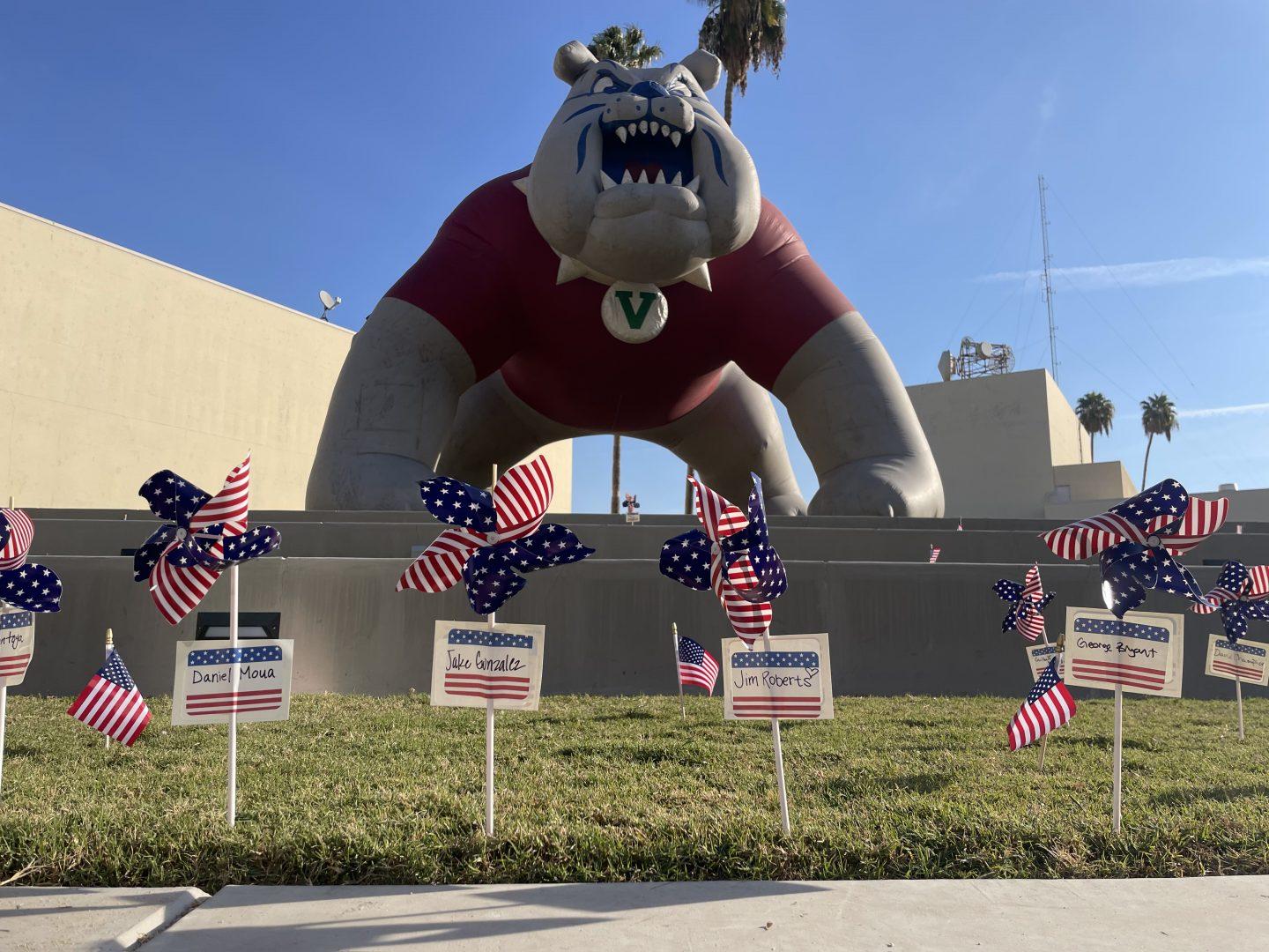 The Veterans Resource Center hosted the Red Friday event, highlighting upcoming events, including the Central Valley Veterans Day Parade on Nov. 11. (Ashley Flowers/The Collegian)