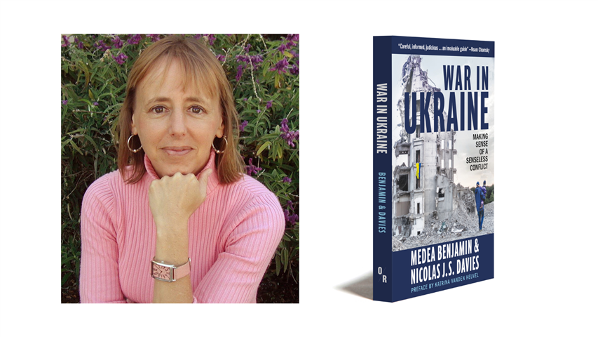Medea Benjamin will publish her book, “War in Ukraine: Making Sense of a Senseless Conflict,” on Nov. 15. Students can pre-order the book at CODEPINKs website. (Courtesy of CODEPINK)