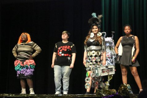 At the end of the show, both student and adult divisions were judged and awarded either prom tickets, for students, or a gift card, for adults. The submissions from left to right: Fresno High Schools Gender Sexuality Alliance club, Autism Inclusion Program, Full Circle Thrift, and Talene Karkazian. (Sarah Delgado/The Collegian)