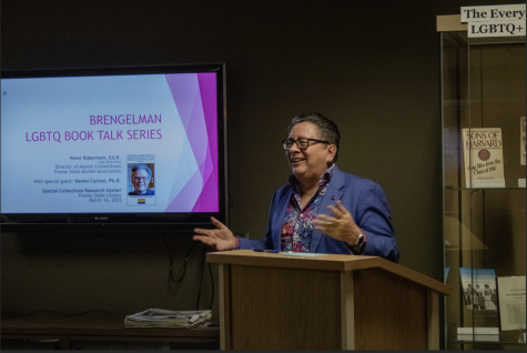 Peter Robertson hosts the second Bregelman LGBTQ Book Talk Series on March 16 in the Fresno State Library. 