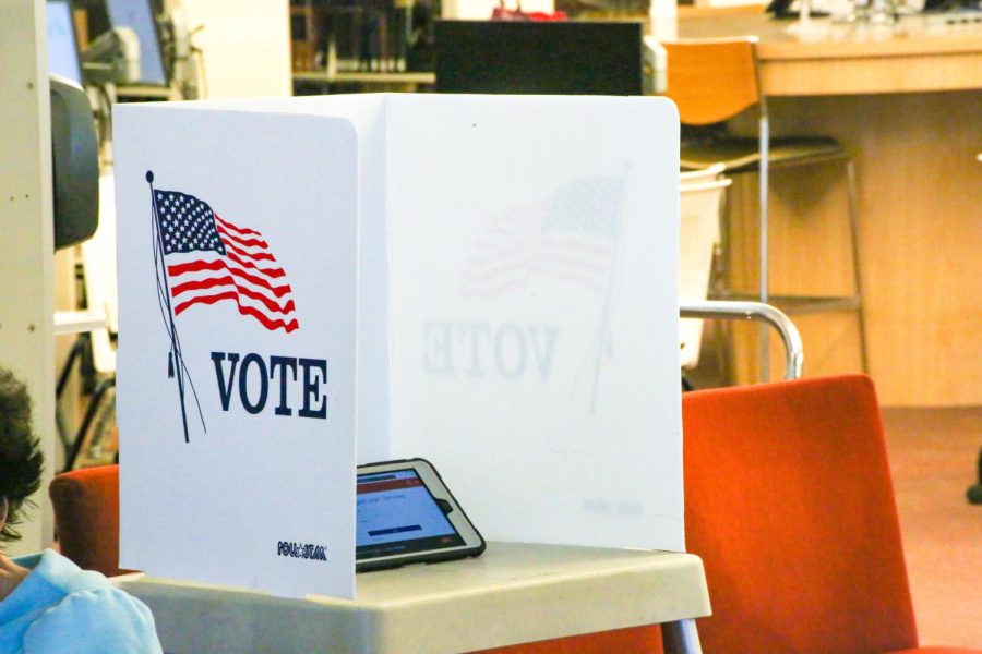 On March 21, Associated Students, Inc. brought back in-person voting booth at the Library from 11 a.m. to 1 p.m. Voting booths were removed due to the pandemic.