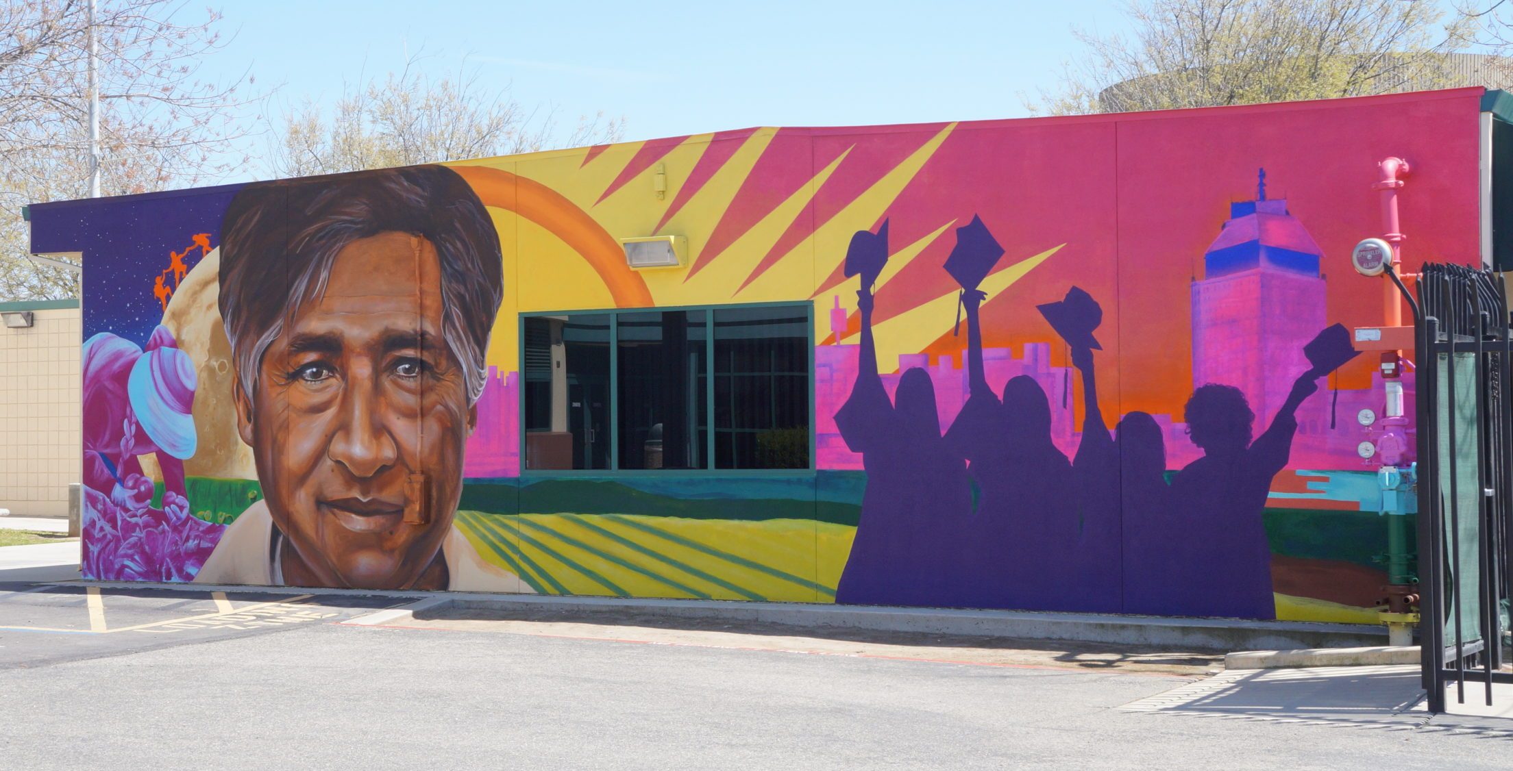 Fresno State graduate student honors Cesar Chavez with a new mural in ...