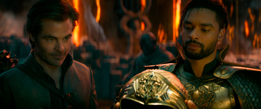 Chris Pine, left, and Regé-Jean Page in Dungeons & Dragons: Honor Among Thieves. (Paramount Pictures/TNS)