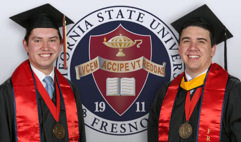 Joshua Heupel, left, and Jonathan Moules were honored Friday.