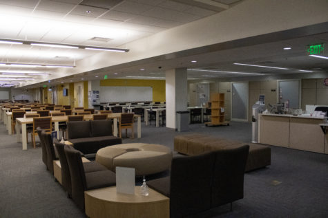 The Learning Center is located in the lower level of the Library and offers spaces for students to study and collaborate on work.