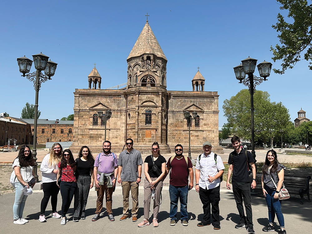 Students at Holy Etchmiadzin in Armenia.