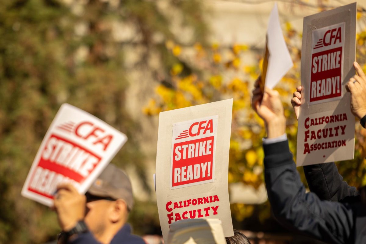 CFA protestors at the 12% Rally hosted on Nov. 7, 2023 demanding a 12% general salary increase. The CSU has yet to meet this demand, so CFA members will be going on a five-day strike beginning Monday, Jan. 22.