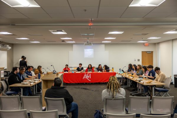 Associated Students Inc. meets for the first time of the Spring 2024 semester. The meeting was held in Resnick Student Union Room 207 on Feb. 7.