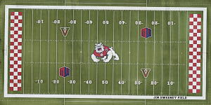 This is an aerial image of Valley Childrens Stadium at Fresno State.