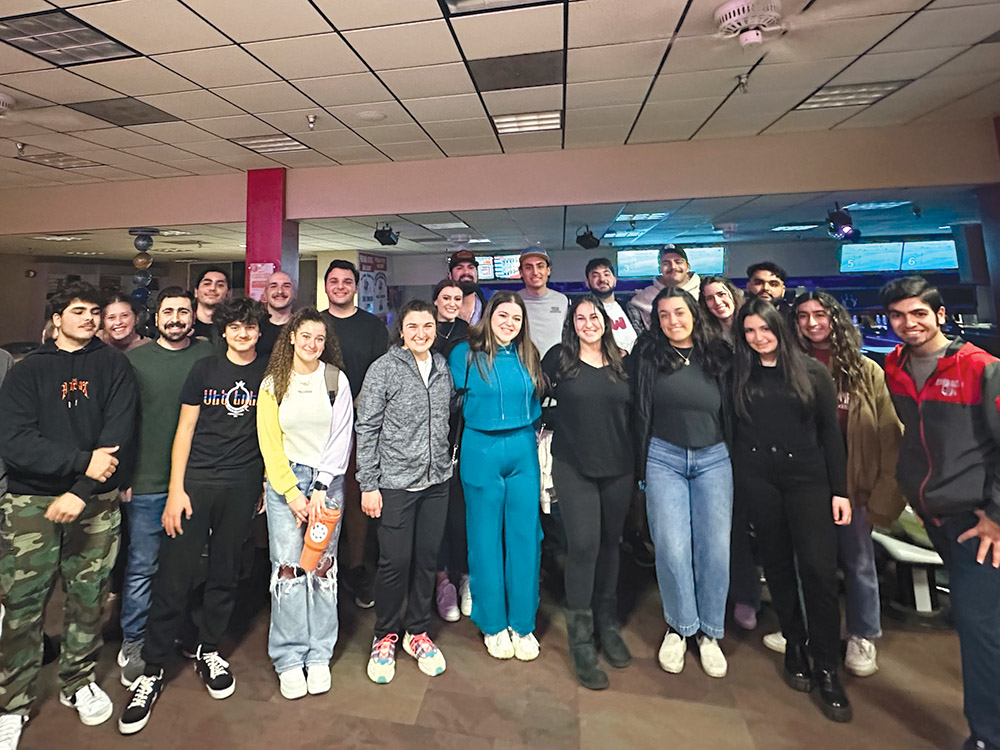 ASO members enjoyed an evening bowling at Fresno State.