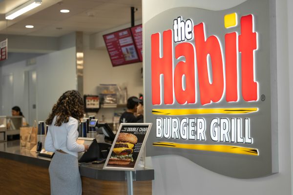 The Habit Burger Grill located inside the Resnick Student Union at Fresno State. The employees at this establishment along with the other franchise fast food restaurants on campus are now being paid $20 an hour per AB 1228.