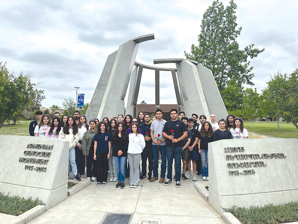 The Armenian Students Organization held an Armenian Genocide commemoration on Wednesday, April 24, 2024.