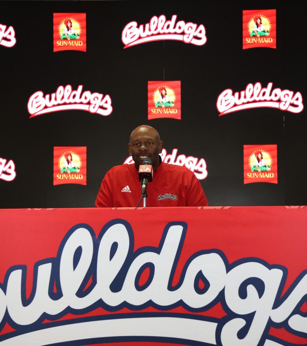 Interim Head Coach Tim Skipper talks at media press conference on Aug. 26 at The Josephine Theater.