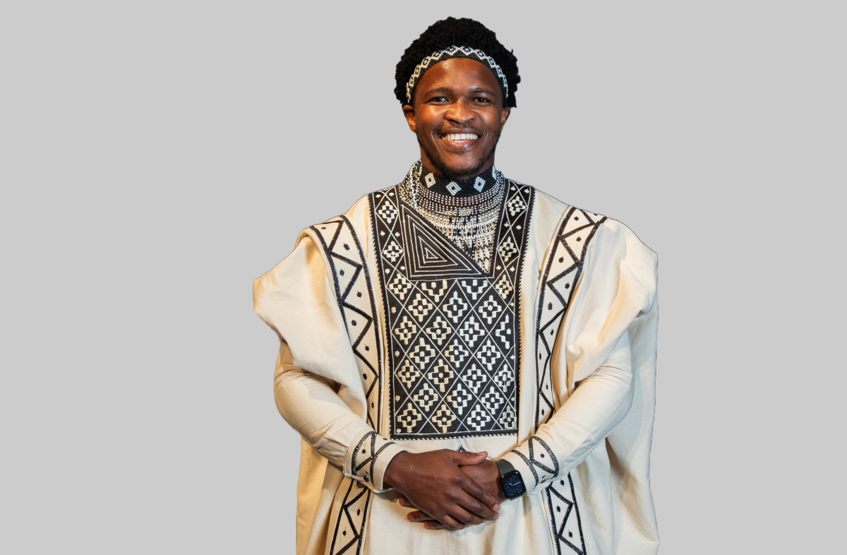 Nelson Mandela's great-grandson, Siyabulela Mandela, poses for a headshot for his autobiography. Siyabulela will be at Fresno State beginning Sept. 11 to speak to students on campus and to unveil the statue of Mandela in the Peace Garden on Sept. 12.