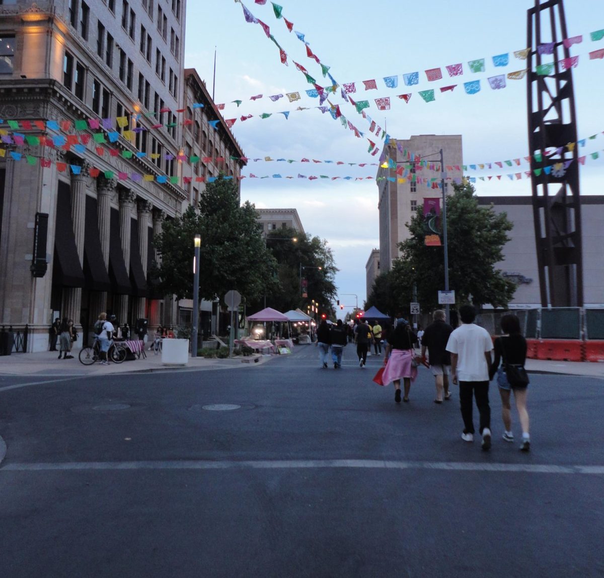 Street view of Downtown Fresno's first Why Not Wednesday vendor fair on Sept. 18, 2024.