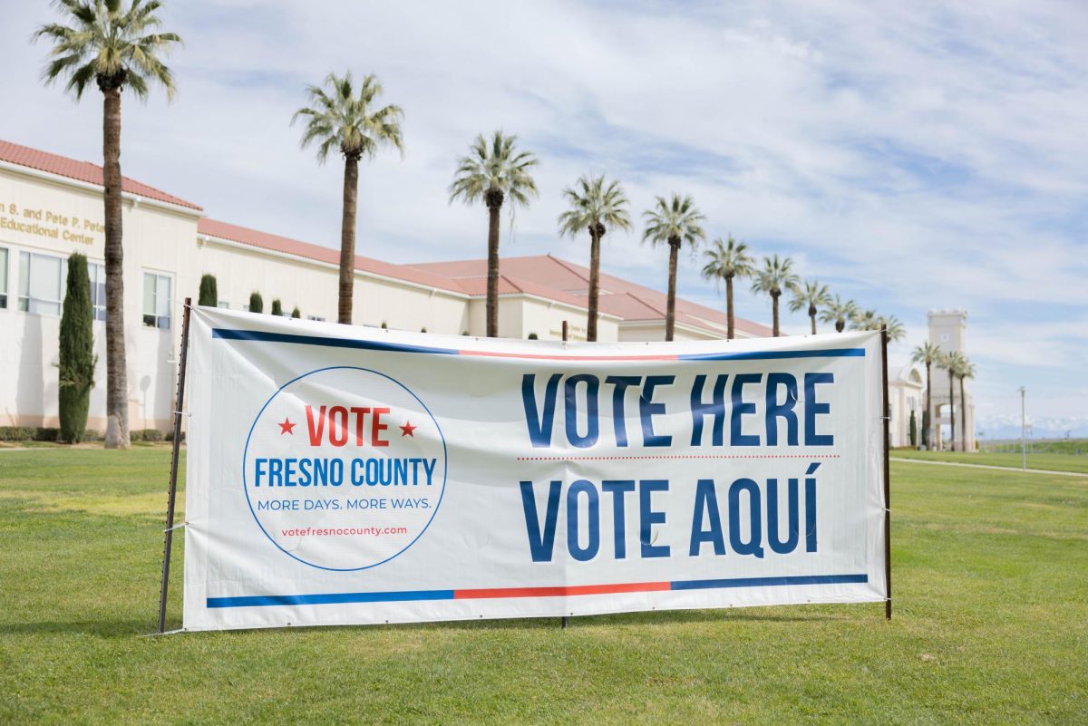 The Save Mart Center being used as a polling center during March 5 election. 