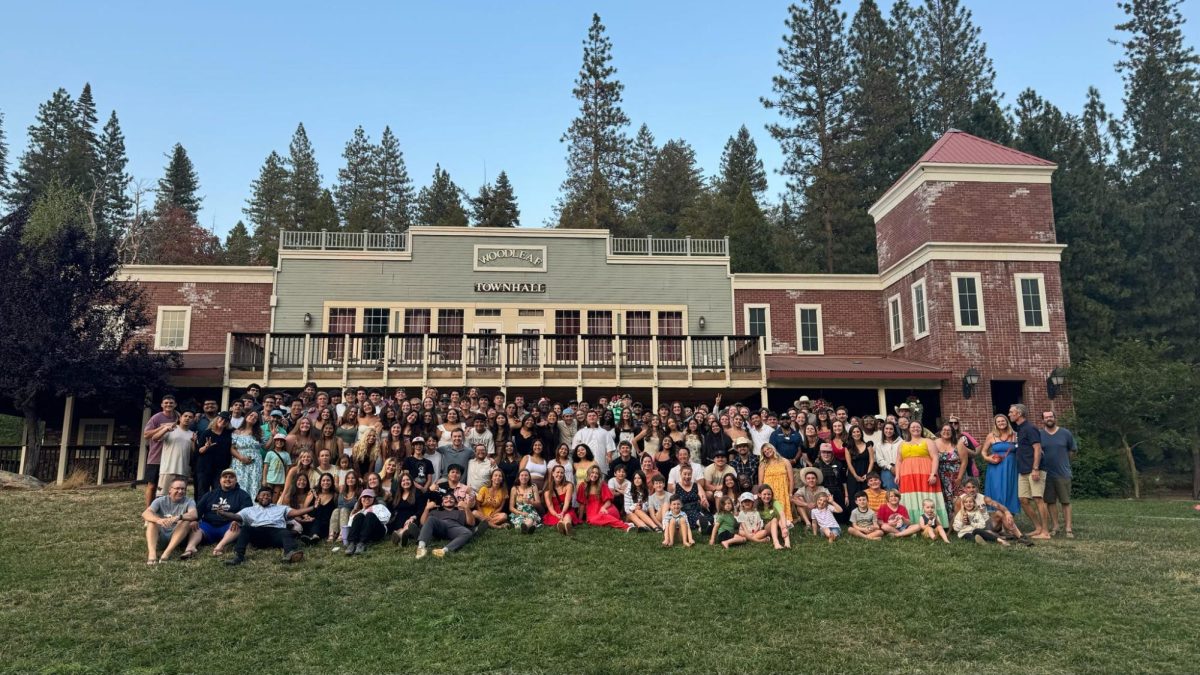 Young Life members at the Woodleaf retreat.