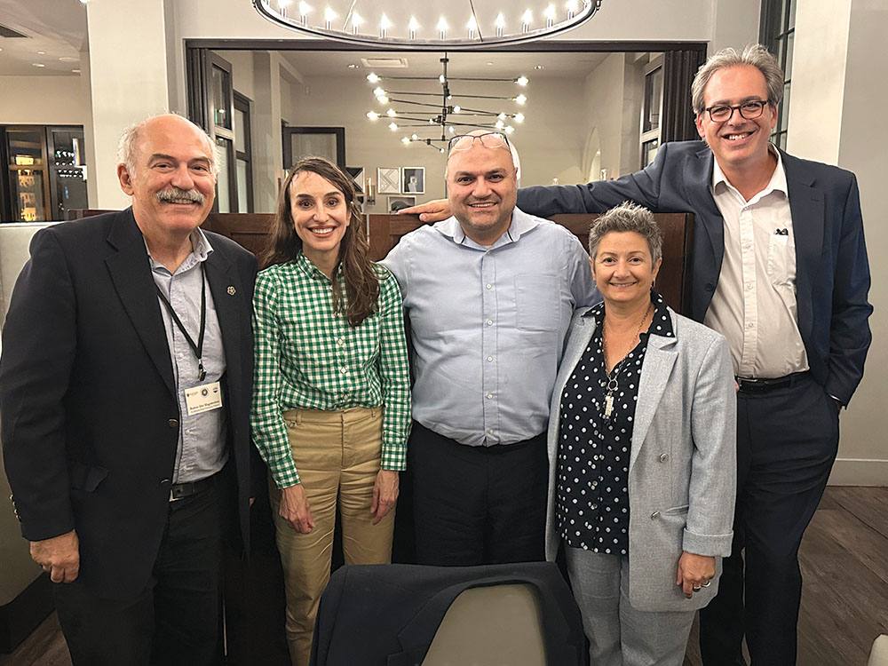 Left to right: Prof. Barlow Der Mugrdechian, Dr. Christina Maranci, Dr. Bedross Der Matossian, Dr. Houri Berberian, and Marc Mamigonian.