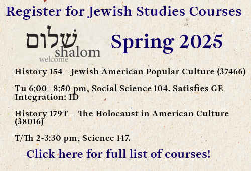 Jewish Studies Registration