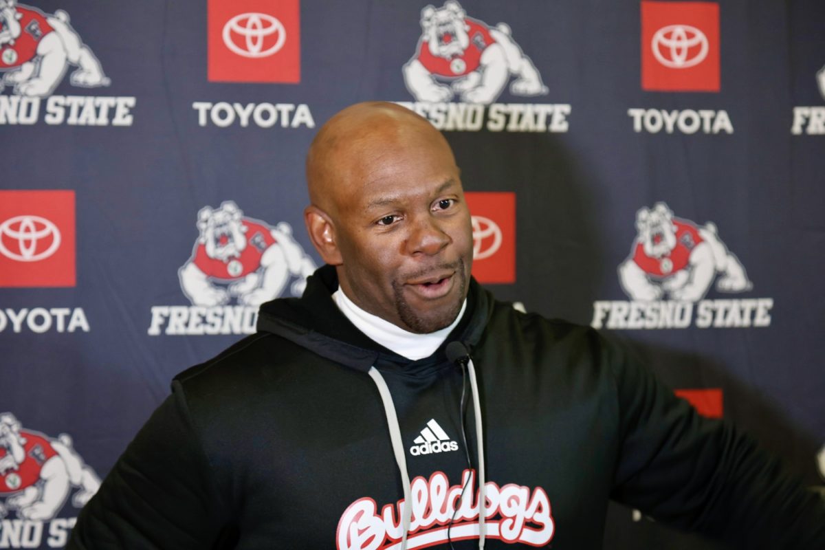 Head Coach Tim Skipper following Fresno State's win at Nevada on Oct. 19, 2024. 