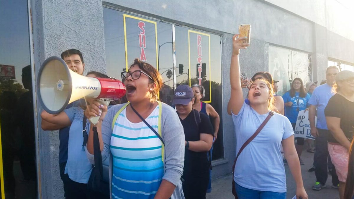 Pictured is DACA Student Maria Lopez at an event with her family.