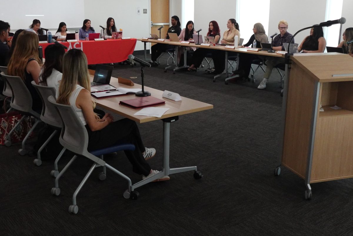 The Associated Students, Inc. senate during a meeting on Sept. 3 in the Resnick Student Union Room 207.