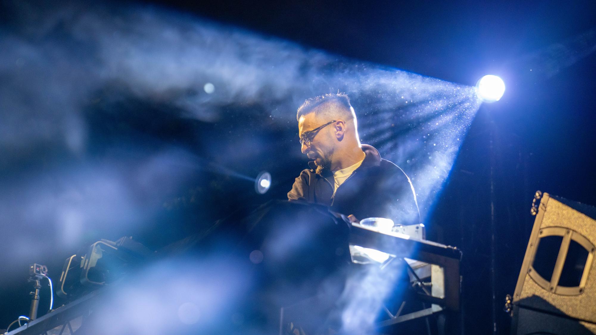 Headliner Dombresky performs for Fresno edm fans at AIR. fest on Oct. 18. 
