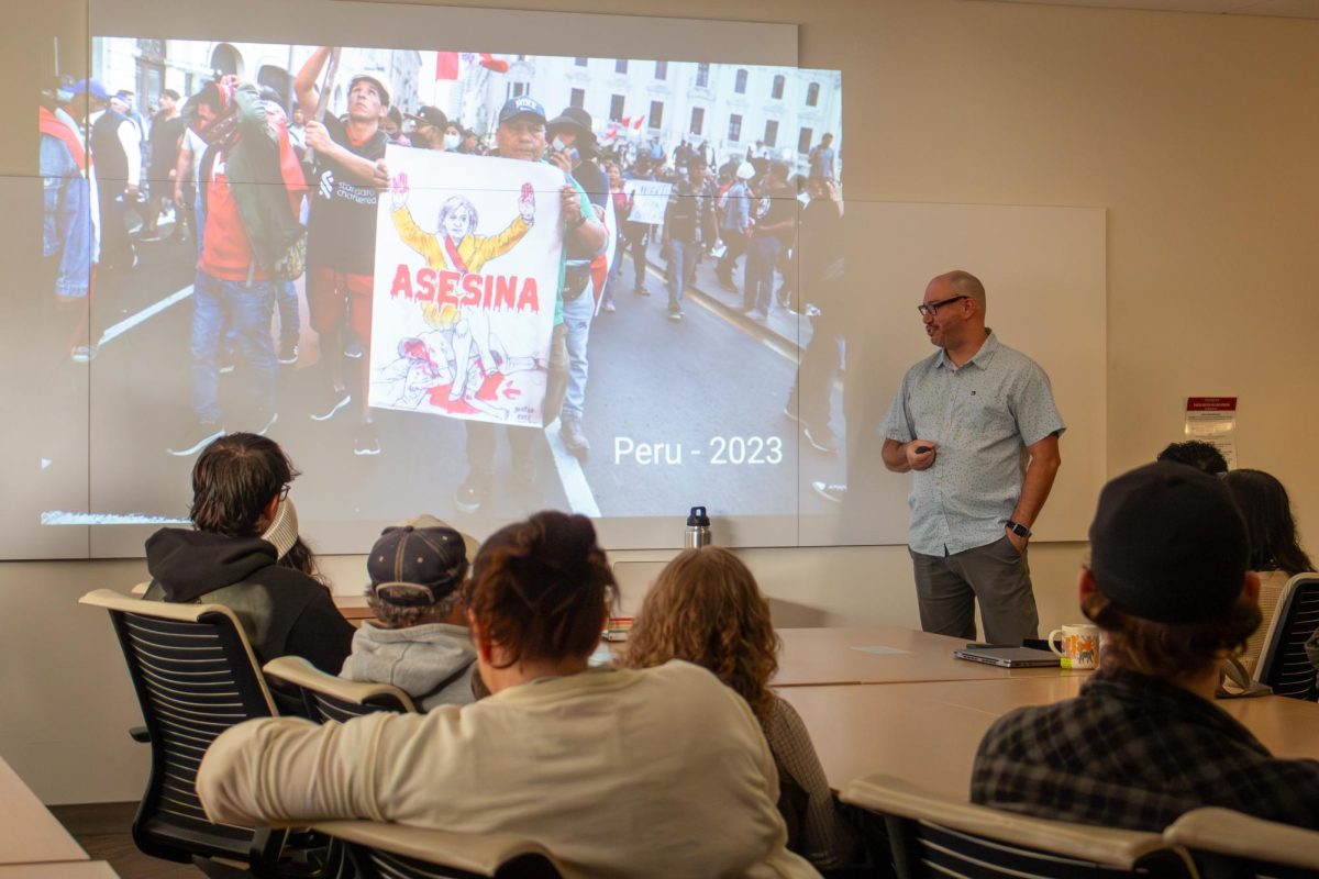 The Political Science Department's electoral violence teach-in on Oct. 23 in the Fresno State Library Room 2108.