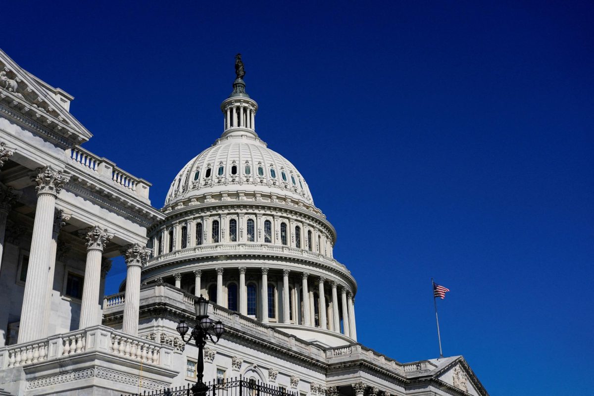 A view of the dome of the U.S. Capitol building, during a vote in the U.S. House of Representatives, on Capitol Hill in Washington, D.C. U.S., September 19, 2025. REUTERS/Kent Nishimura