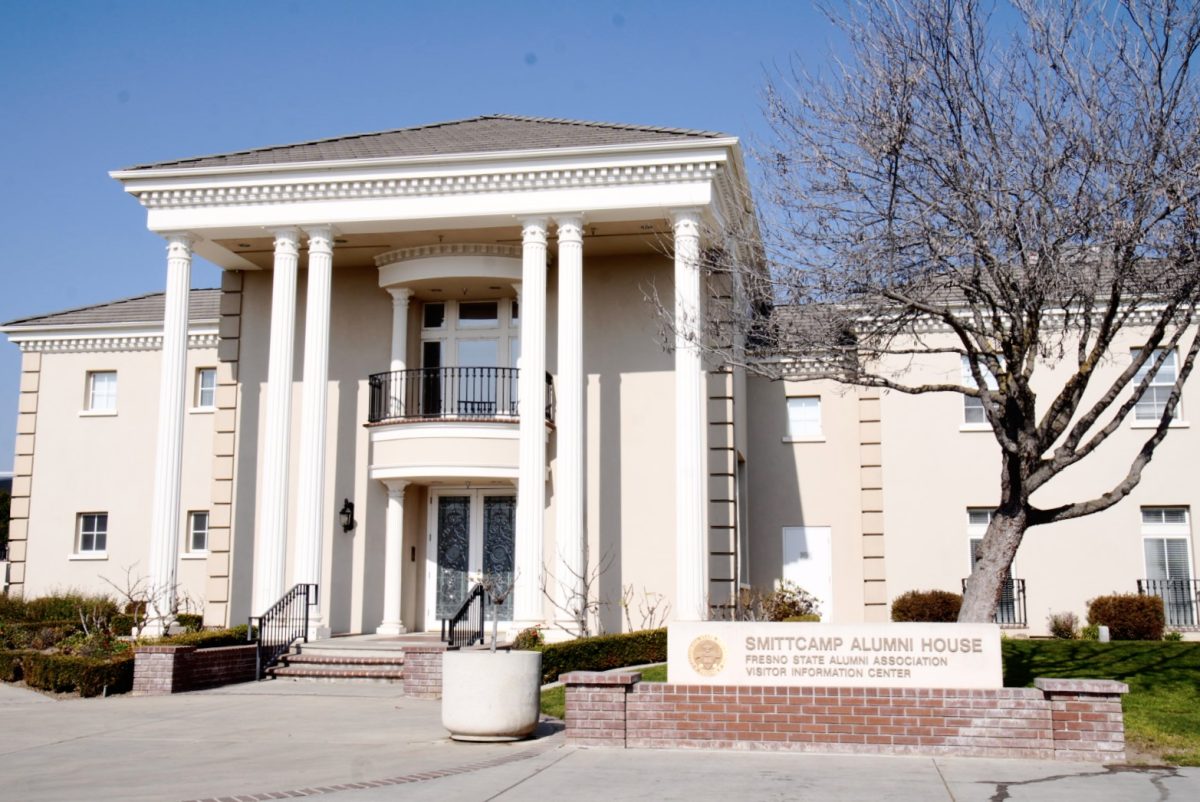 The Smittcamp Alumni House, where community members can drop off clothing donations, on Feb. 4.