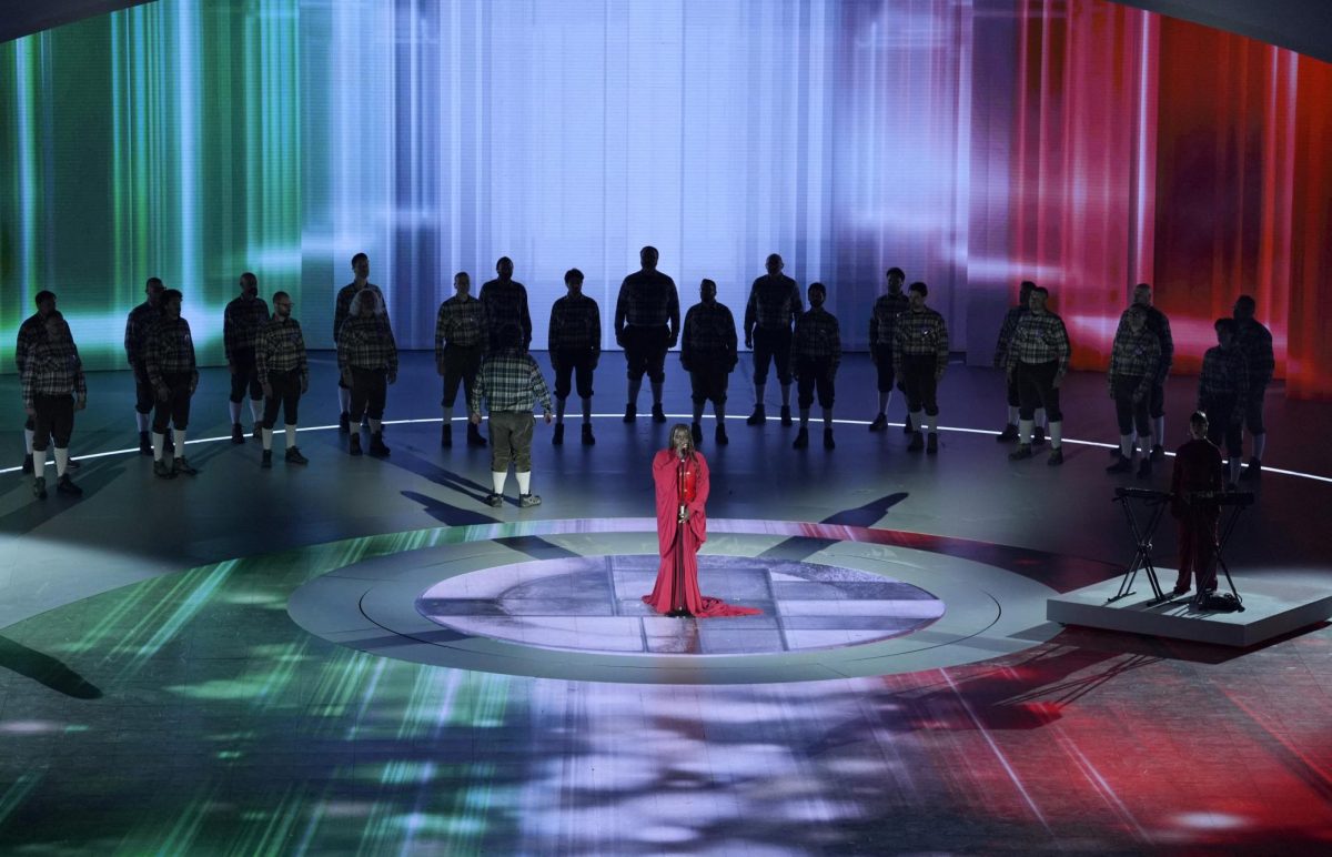 Milano Cortina 2026 Paralympics - Opening Ceremony - Arena di Verona, Verona, Italy - March 06, 2026. Singer Mimi Caruso sings the national anthem during the Opening Ceremony REUTERS/Matteo Ciambelli