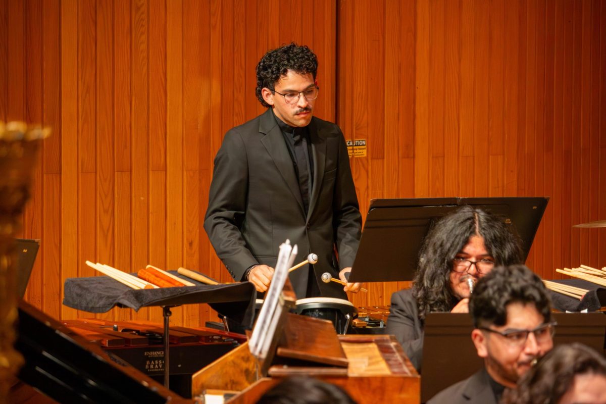 Matthew Spencer plays the vibraphone.