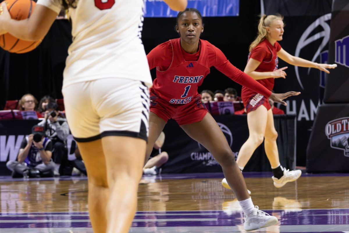 Fresno State women's basketball against the University of Nevada, Las Vegas at the Mountain West Tournament.