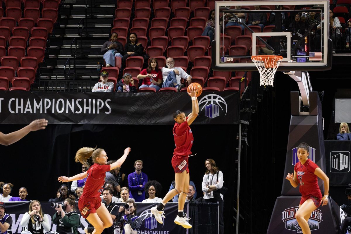 Fresno State women's basketball against the University of Nevada, Las Vegas at the Mountain West Tournament.