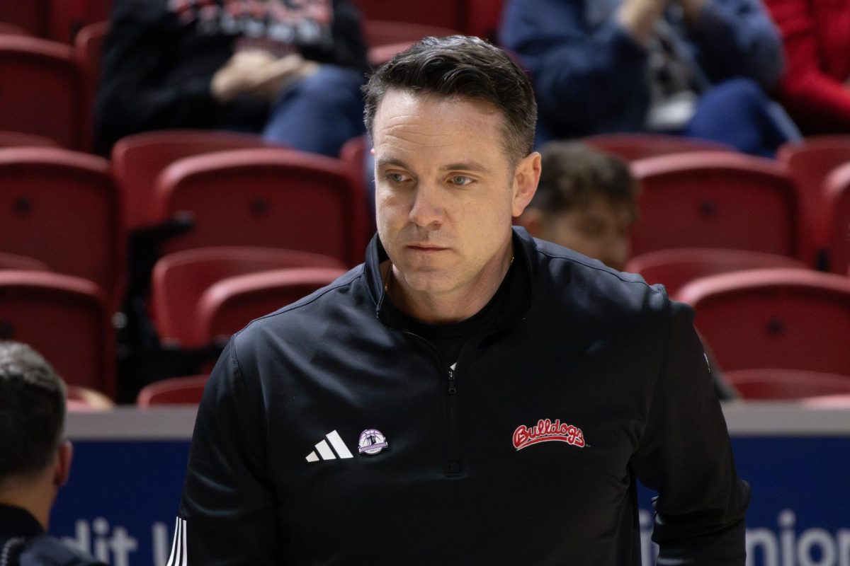 Head Coach Ryan McCarthy's sideline reaction during his team's Mountain West Tournament run.