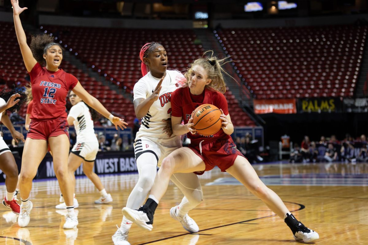 Fresno State women's basketball against the University of Nevada, Las Vegas at the Mountain West Tournament.