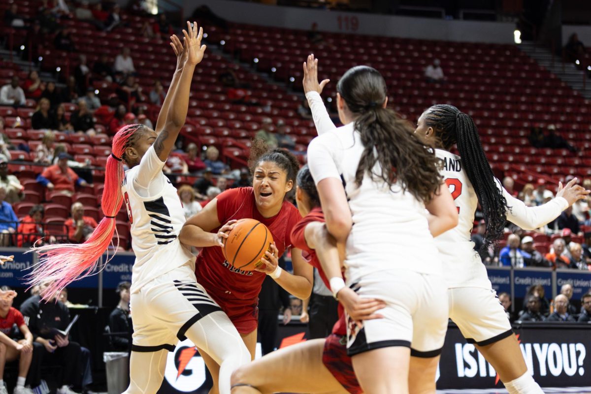 Fresno State women's basketball against the University of Nevada, Las Vegas at the Mountain West Tournament.