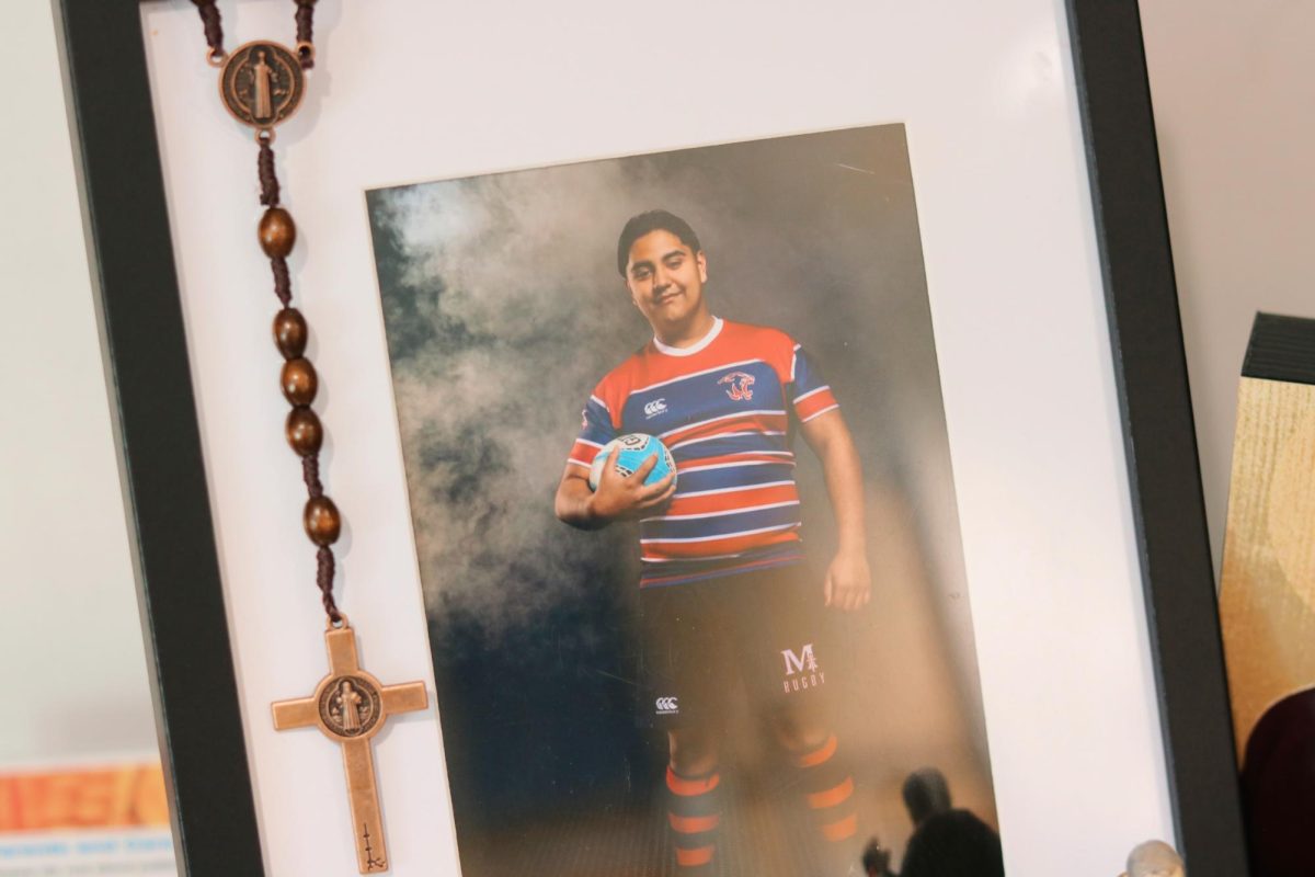 A photo from Joshua's San Joaquin Memorial rugby team.